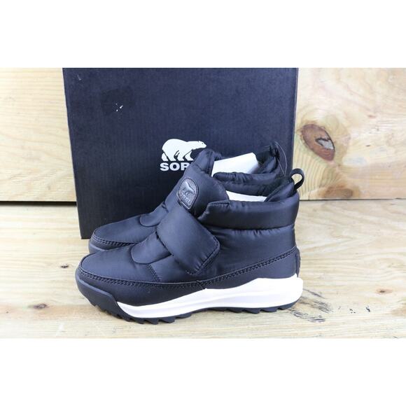 New Sorel Boots Womens 10 Black Ona RMX Puffy Strap Waterproof Insulated Shoes - Picture 1 of 5